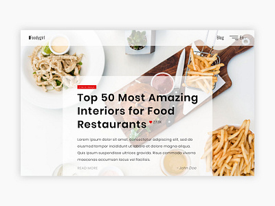 Foodygirl branding design flat typography ui ux web website website design