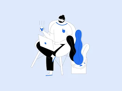 Иллюстрации для Впроекте branding flat design illustration ui ux