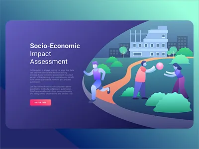 SOCIO ECO ASSESSMENT heroimage illustration art uidesign uiux vector illustration