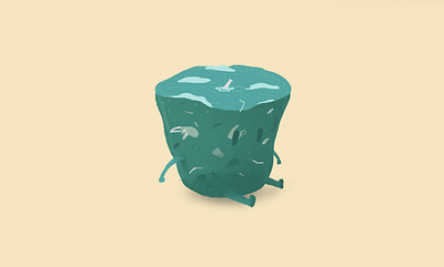 A Bit of Human in Nature animation digital art illustration