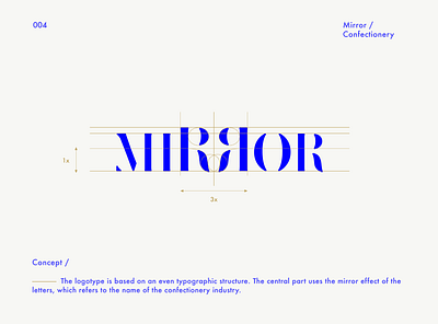 Mirror Confectionery logotype / Logofolio brandbook branding branding concept branding design design designconcept designideas freelance freelance designer logo logobook logobrand logoconcept logodesign logofolio logoidea logoideas logotype logotype designer typography