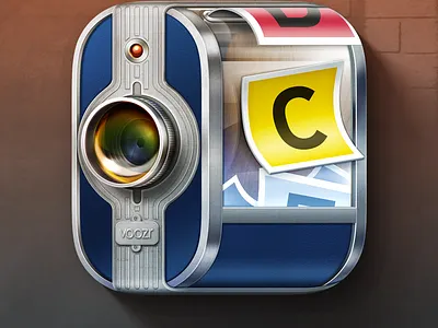 IOS Pikr Voting APP Icon app appdev camera election icon realistic skeuomorphism voozr vote voting