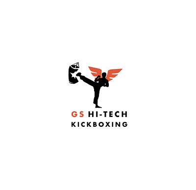 GS Hi-Tech - Kick Boxing Logo brand branding club creative design fight club fitness logo geometry icon identity illustration kickboxing logo minimal sketch type typography vector website