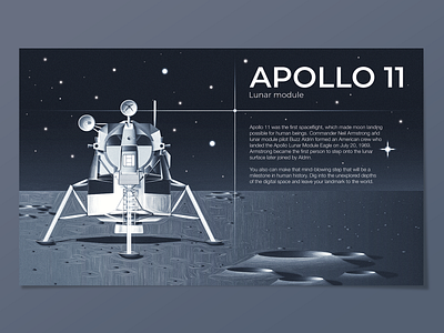 apollo 11 apollo apollo 11 eagle flare grungy illustration lunar lunar module moon moon landing space spaceship stars starship textured