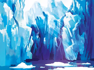 An iceberg cleaner environment ice cream iceberg illustraion nature purity snow