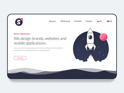 Shot oh my new Digital Studio Website - Stuone app app design brand digital logo studio stuone website