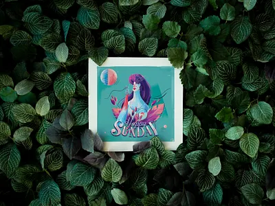 Happy Sunday advertising art direction design direction graphics illustration mock photoshop print vector