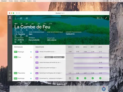 Ecological land survey electron app app dashboard ecological ecology survey ui