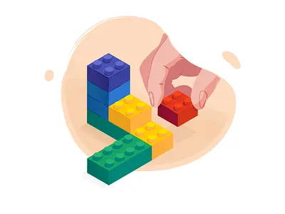 HR Templates bricks build hand hand drawn hr illustration lego templates toy