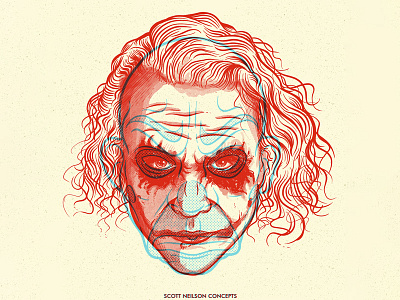 JOKER DARK KNIGHT ANAGLYPH anaglyph. 3d.overlay anaglyph. 3d.overlay dark knight fanart joker