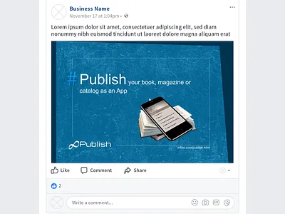 Facebook Ad post branding design minimal typography