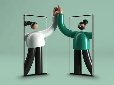 Samsung - Calendar 2020 3d 3d art 3dcharacter art branding c4d characterdesign cinema4d design graphics illustration maxon photoshop samsung