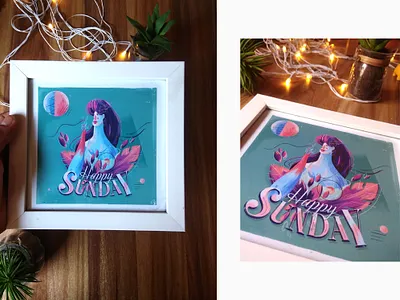 Happy Sunday art art dircetion art direction design direction graphics illustration mock photoshop publishing