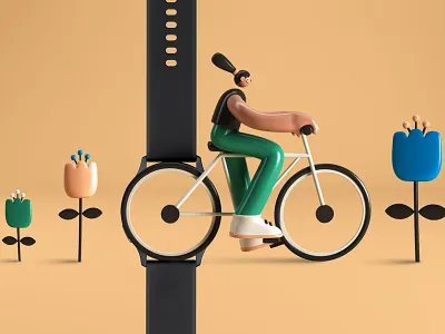 Samsung - Calendar 2020 3d 3dcharacter adobe art c4d calendar characterdesign characters cinema4d design illustration maxon photoshop samsung vray