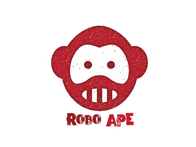 robo ape adobe adobe illustrator ape design illustration logo robo ape robot robot ape texture vector