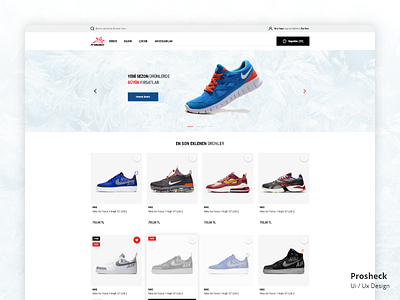 Sneaker e-commerce web site. Ui/Ux e commerce shoes sneaker ui ux