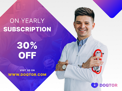 DOQTOR - Banner Desing 2 branding design figma graphics illustration vector