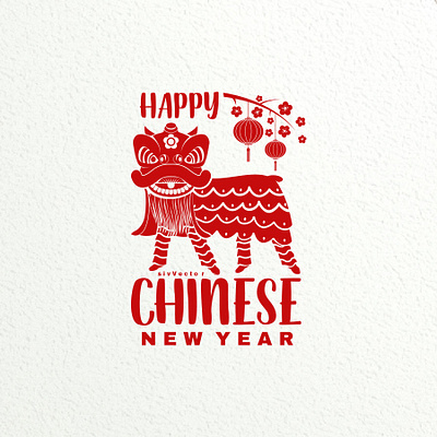 Chinese New Year badge card chinese new year design