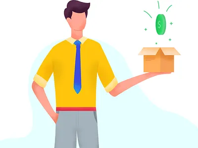 Bouns bonus cartoon character cartoon design character deposit design finance flat forex forex trading illustration minimal ui vector web