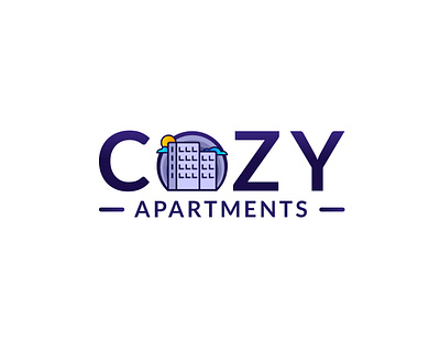 Cozy Apartments Logo apartments apartments logo cozy house house logo iasi logo modern rent logo renting