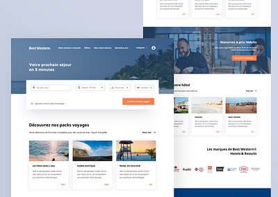 Best Western Redesign clean color design illustration minimalism minimalist ui user ux website