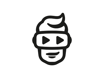 Virtual Reality 📌 Logo for Sale 3d competition console device face game gaming glasses global head hi tech logo mascot modern play player reality screen technology virtual