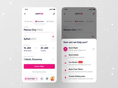 Flight Booking App Series airplane airport booking booking.com branding case study dribbble dribbble best shot flight flight app flight booking flight booking app flight search flights ofspace ofspace inside ux