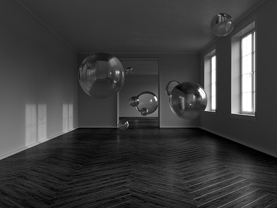 Float 3ds 3dsmax cgi floor orbs vray