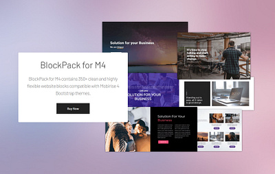 Mobirise Website Builder | BlockPack for M4 bootstrap design html5 mobile responsive webdesign webdevelopment website website builder website maker