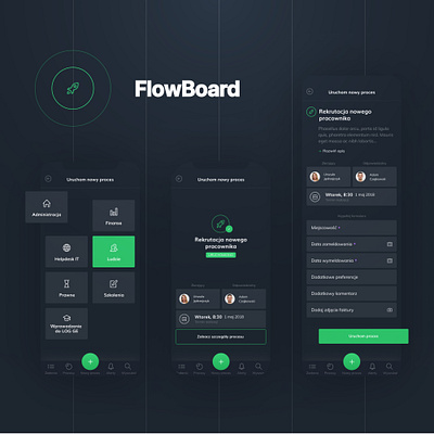 FlowBoard app design ui ux web webdesign