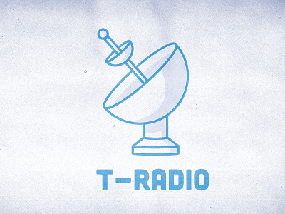 T-Radio Logo illustrator logo photoshop