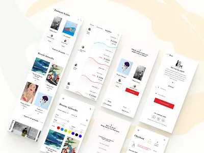 Supporting artists through crypto art artist blockchain crypto invest mobile paintings ui design