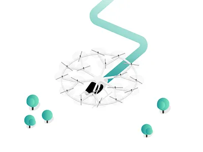 Air Taxi air air taxi aircraft autonomous autonomous aircraft design drone flight illustration infographics minimal mobility process service taxi uber uber air urban volocopter