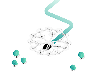 Air Taxi air air taxi aircraft autonomous autonomous aircraft design drone flight illustration infographics minimal mobility process service taxi uber uber air urban volocopter