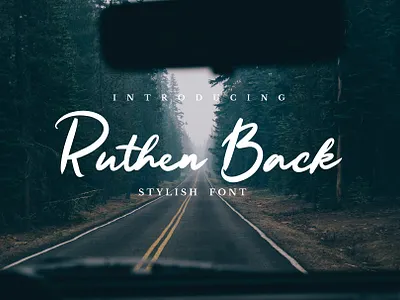 Ruthen Back - Free Stylish Font font font family free font free fonts freebie freebies typeface typefaces typogaphy typography