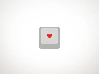 Benefit branding design gym heart icon key keyboard logo minimalist minimalist logo office simple vector