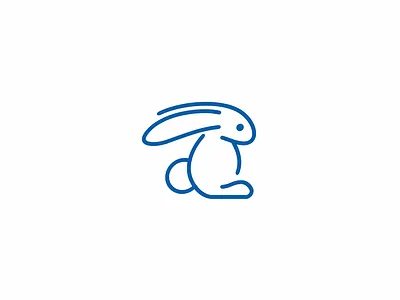 little rabbit logo logo design