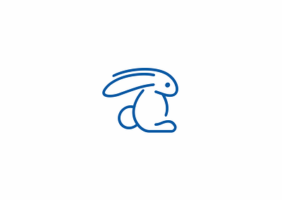 little rabbit logo logo design