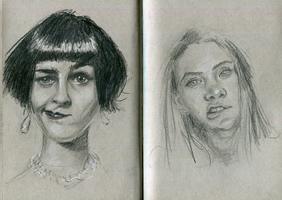 Hmmmmmm illustration pencil portrait sketch sketchbook