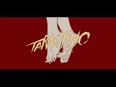 Quentin Tarantino design director foot illustration movie plant typography