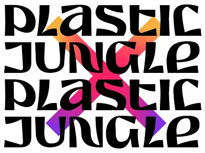 PLATIC JUNGLE ππ΄ after effects animation atanas bulgaria duke ellington fourplus giew jazz jungle lettering letters motion plastic pollution sofia type typography