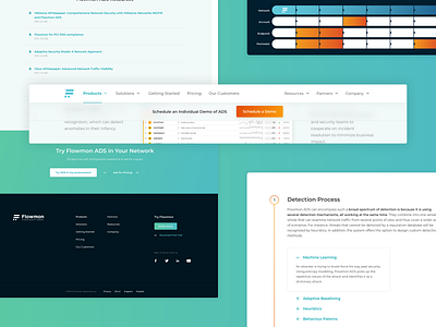 Flowmon | ADS Product Overview – UI Components components design modern modern design modern ui network security ui ui design webdesign