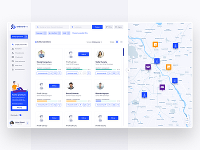 Onboardme - Job recruitment dashboard blue blue app dashboard design figma job panel recruitment ui ui design ux webdesign