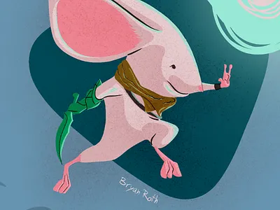 Quill adventure art digital illustration ipad light moss mouse polyarc procreate quill video game