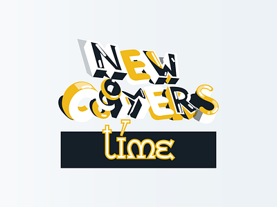 MAD TV - NEW COMERS TIME - TV SHOW LOGO black branding creative design design illustration logo logo design logodesign logotype sign signage tv tv show tv shows typeface typogaphy vector yellow