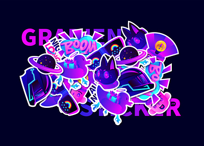 Gradient illustration the gradient 插图