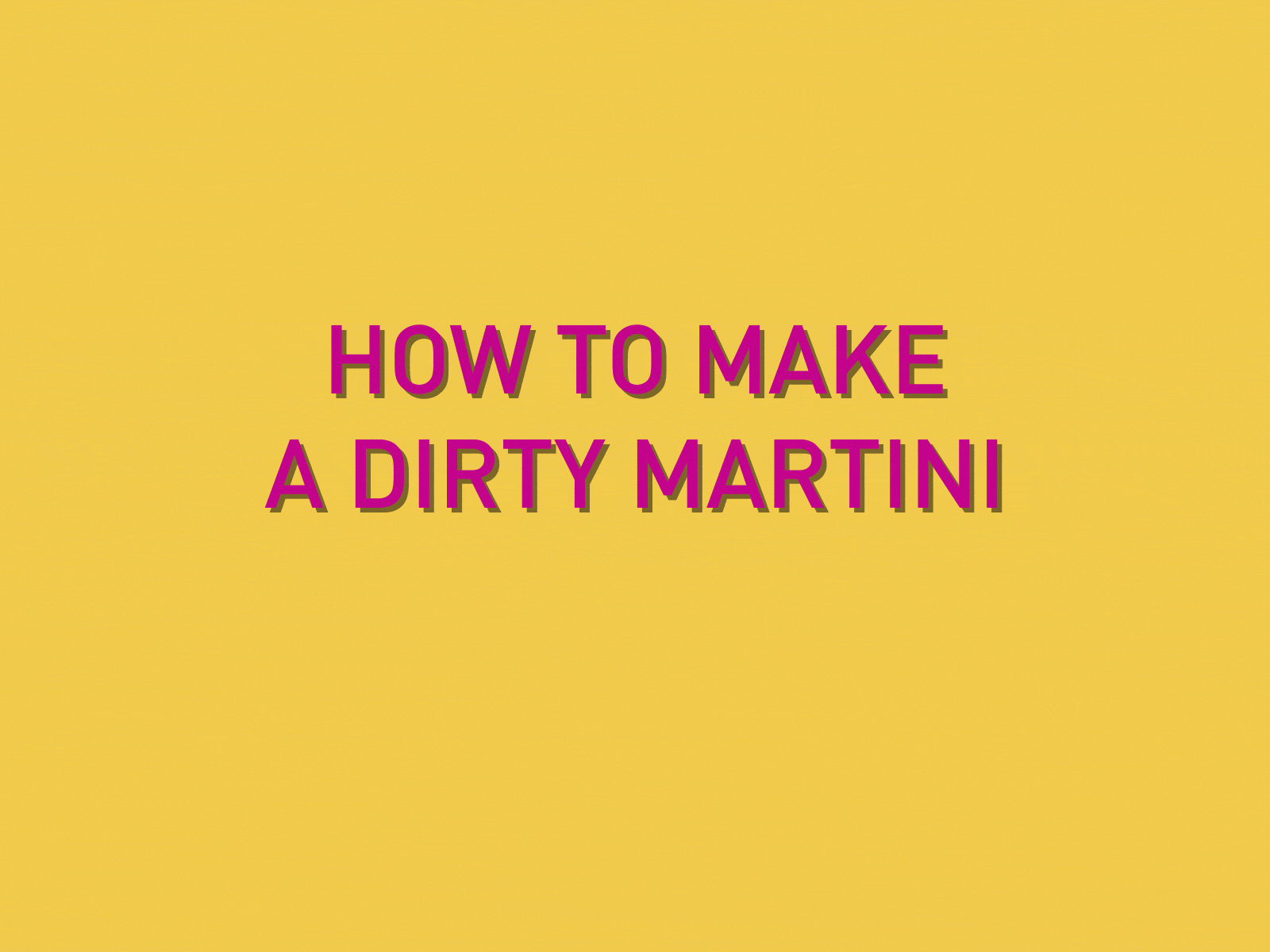 Dirty Martini after effects coctail gif how to illustration martini motion design