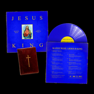 Kanye West | Jesus Is King album art album cover artwork black branding creative design graphic hip hop jesus jesus is king kanye kanye west music rap record religion vinyl cover visual yeezy