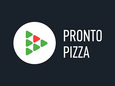 Pronto Pizza branding pronto