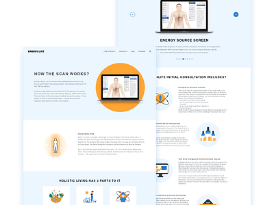 Web Page design blue energy illustration life ui ux vector web design webdesign yellow